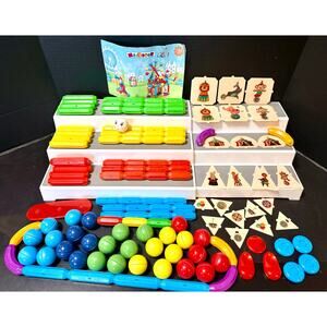 MAGBLOCK 136PCS Magnetic Sticks Toy Building Blocks with guidebook